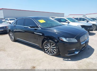 2018 LINCOLN CONTINENTAL SELECT Black  Gasoline 1LN6L9SK3J5609605 photo #1