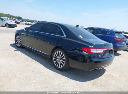 2018 LINCOLN CONTINENTAL SELECT Black  Gasoline 1LN6L9SK3J5609605 photo #4