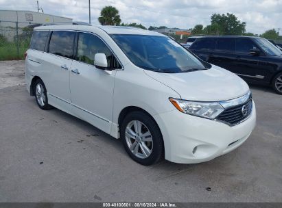 2013 NISSAN QUEST SL White  Gasoline JN8AE2KPXD9070056 photo #1