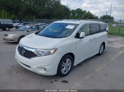 2013 NISSAN QUEST SL White  Gasoline JN8AE2KPXD9070056 photo #3