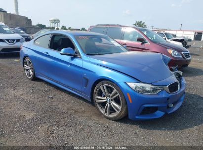 2014 BMW 435I Blue  Gasoline WBA3R1C52EF774218 photo #1