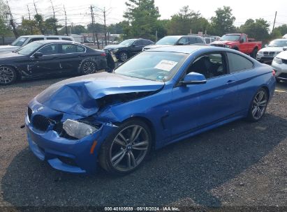 2014 BMW 435I Blue  Gasoline WBA3R1C52EF774218 photo #3