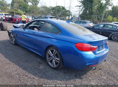 2014 BMW 435I Blue  Gasoline WBA3R1C52EF774218 photo #4