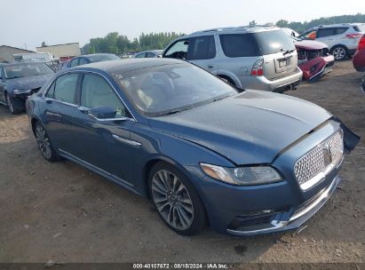 2019 LINCOLN CONTINENTAL RESERVE Blue  Gasoline 1LN6L9NP9K5609343 photo #1