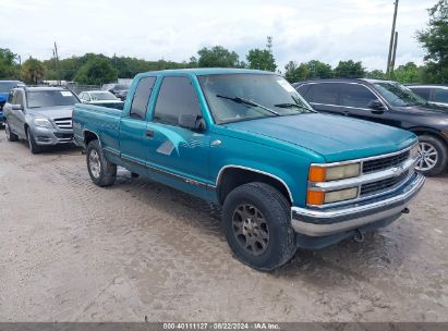 1996 CHEVROLET GMT-400 K1500 Green  Gasoline 1GCEK19R4TE111200 photo #1