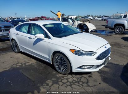 2017 FORD FUSION TITANIUM White  Gasoline 3FA6P0K9XHR168151 photo #1