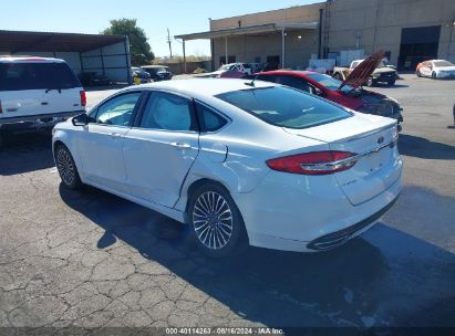 2017 FORD FUSION TITANIUM White  Gasoline 3FA6P0K9XHR168151 photo #4