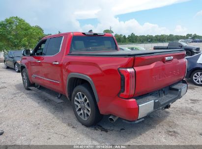 2023 TOYOTA TUNDRA CREWMAX PLATINUM/CREWMAX 1794 Red  Hybrid 5TFMC5AB5PX002608 photo #4