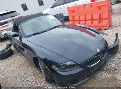 2006 BMW Z4 3.0I Dark Blue  Gasoline 4USBU33596LW68175 photo #1