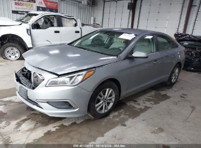 2017 HYUNDAI SONATA Silver  Gasoline 5NPE24AF5HH493960 photo #3