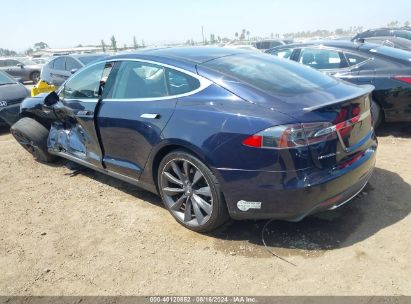 2013 TESLA MODEL S PERFORMANCE Blue  Electric 5YJSA1CP5DFP06599 photo #4