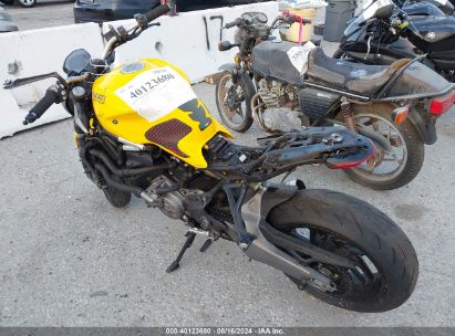 2018 DUCATI MONSTER 821 Yellow  Gasoline ZDMMACLS5JB001412 photo #4