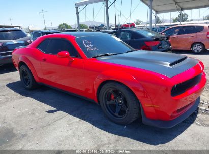 2018 DODGE CHALLENGER SRT DEMON Red  Gasoline 2C3CDZH95JH102288 photo #1