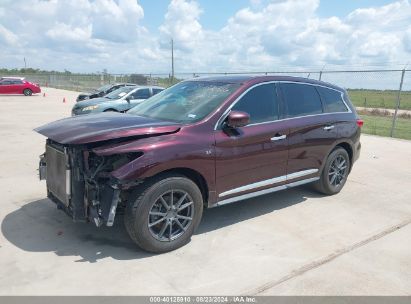 2014 INFINITI QX60 Burgundy  Gasoline 5N1AL0MN2EC521868 photo #3