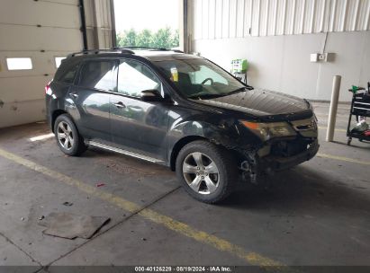 2008 ACURA MDX SPORT PACKAGE Black  Gasoline 2HNYD28878H532165 photo #1