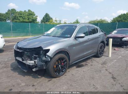 2018 ALFA ROMEO STELVIO TI Silver  Gasoline ZASFAKBNXJ7B97321 photo #3