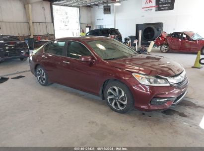 2016 HONDA ACCORD EX Burgundy  Gasoline 1HGCR2F78GA169451 photo #1