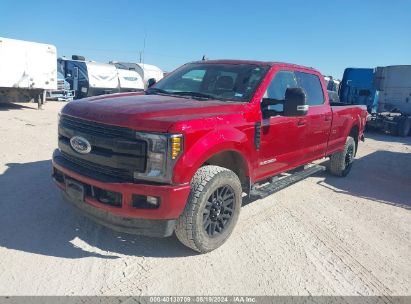 2019 FORD F-350 LARIAT Red  Diesel 1FT8W3BT9KEF01419 photo #3