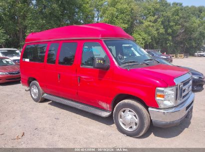 2010 FORD E-150 XL Red  gas 1FMNE1BLXADA57087 photo #1