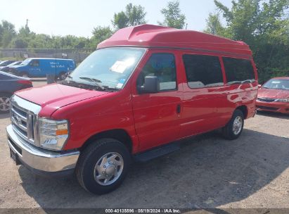 2010 FORD E-150 XL Red  gas 1FMNE1BLXADA57087 photo #3