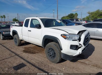 2022 TOYOTA TACOMA SR White  Gasoline 3TYRX5GN0NT064209 photo #1