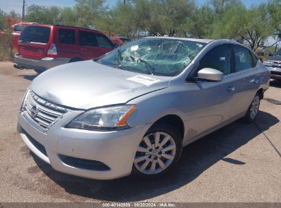 2014 NISSAN SENTRA S Silver  Gasoline 3N1AB7AP4EY217165 photo #3