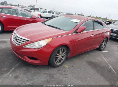 2013 HYUNDAI SONATA SE Red  Gasoline 5NPEC4AC0DH513349 photo #3