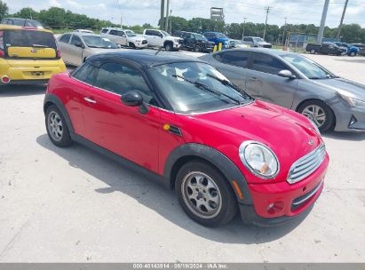 2013 MINI COUPE COOPER Red  Gasoline WMWSX1C59DT623068 photo #1