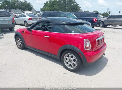 2013 MINI COUPE COOPER Red  Gasoline WMWSX1C59DT623068 photo #4