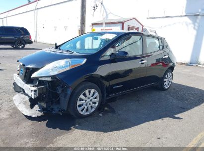 2015 NISSAN LEAF S Black  Electric 1N4AZ0CP2FC322512 photo #3