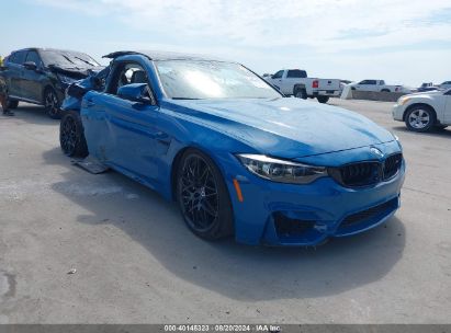 2020 BMW M4 Blue  Gasoline WBS4Y9C01LFJ23679 photo #1