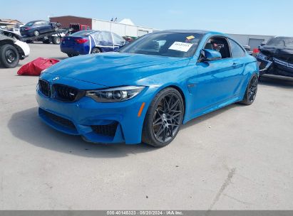 2020 BMW M4 Blue  Gasoline WBS4Y9C01LFJ23679 photo #3