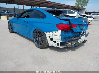 2020 BMW M4 Blue  Gasoline WBS4Y9C01LFJ23679 photo #4