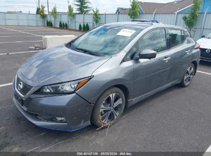 2021 NISSAN LEAF SL PLUS 62 KWH Gray  Electric 1N4BZ1DV1MC555723 photo #3