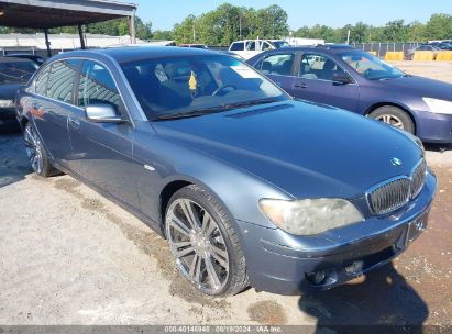 2007 BMW 750LI Light Blue  Gasoline WBAHN83567DT76308 photo #1