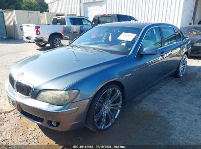 2007 BMW 750LI Light Blue  Gasoline WBAHN83567DT76308 photo #3