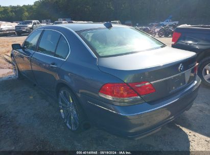 2007 BMW 750LI Light Blue  Gasoline WBAHN83567DT76308 photo #4