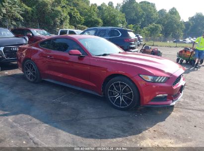 2017 FORD MUSTANG V6 Burgundy  Gasoline 1FA6P8AM9H5265641 photo #1