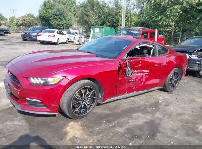 2017 FORD MUSTANG V6 Burgundy  Gasoline 1FA6P8AM9H5265641 photo #3