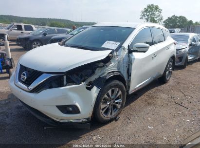 2018 NISSAN MURANO SL White  Gasoline 5N1AZ2MG4JN107064 photo #3