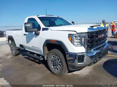 2023 GMC SIERRA 3500HD 4WD REGULAR CAB LONG BED PRO White  Gasoline 1GT39SE76PF150058 photo #1