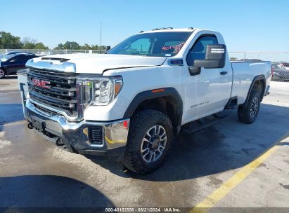 2023 GMC SIERRA 3500HD 4WD REGULAR CAB LONG BED PRO White  Gasoline 1GT39SE76PF150058 photo #3