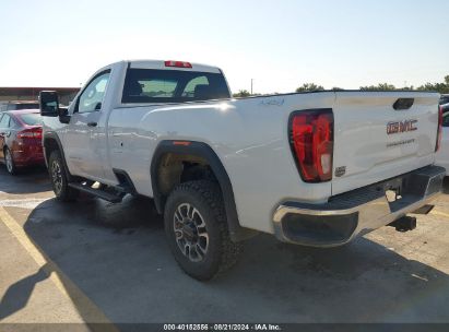 2023 GMC SIERRA 3500HD 4WD REGULAR CAB LONG BED PRO White  Gasoline 1GT39SE76PF150058 photo #4