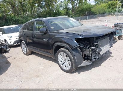 2022 VOLKSWAGEN ATLAS CROSS SPORT 3.6L V6 SE W/TECHNOLOGY Black  Gasoline 1V2JE2CA7NC229589 photo #1