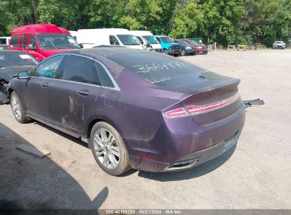 2015 LINCOLN MKZ Purple  Gasoline 3LN6L2JK8FR622301 photo #4