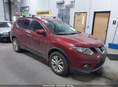 2014 NISSAN ROGUE SV Red  Gasoline 5N1AT2MV3EC812438 photo #1