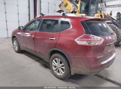 2014 NISSAN ROGUE SV Red  Gasoline 5N1AT2MV3EC812438 photo #4