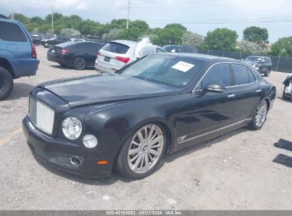 2013 BENTLEY MULSANNE Black  Gasoline SCBBB7ZH0DC018090 photo #3