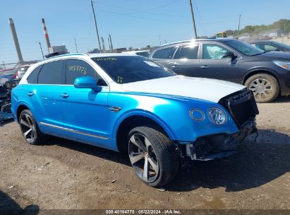 2019 BENTLEY BENTAYGA V8 Blue  Gasoline SJAAM2ZV4KC025005 photo #1