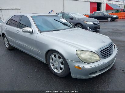 2003 MERCEDES-BENZ S 430 Silver  Gasoline WDBNG70J93A356382 photo #1